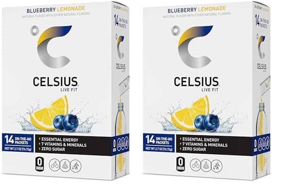 CELSIUS On The Go PEACH VIBE, Sugar Free Energy Drink Mix (14 Sticks per Pack) - Image 9