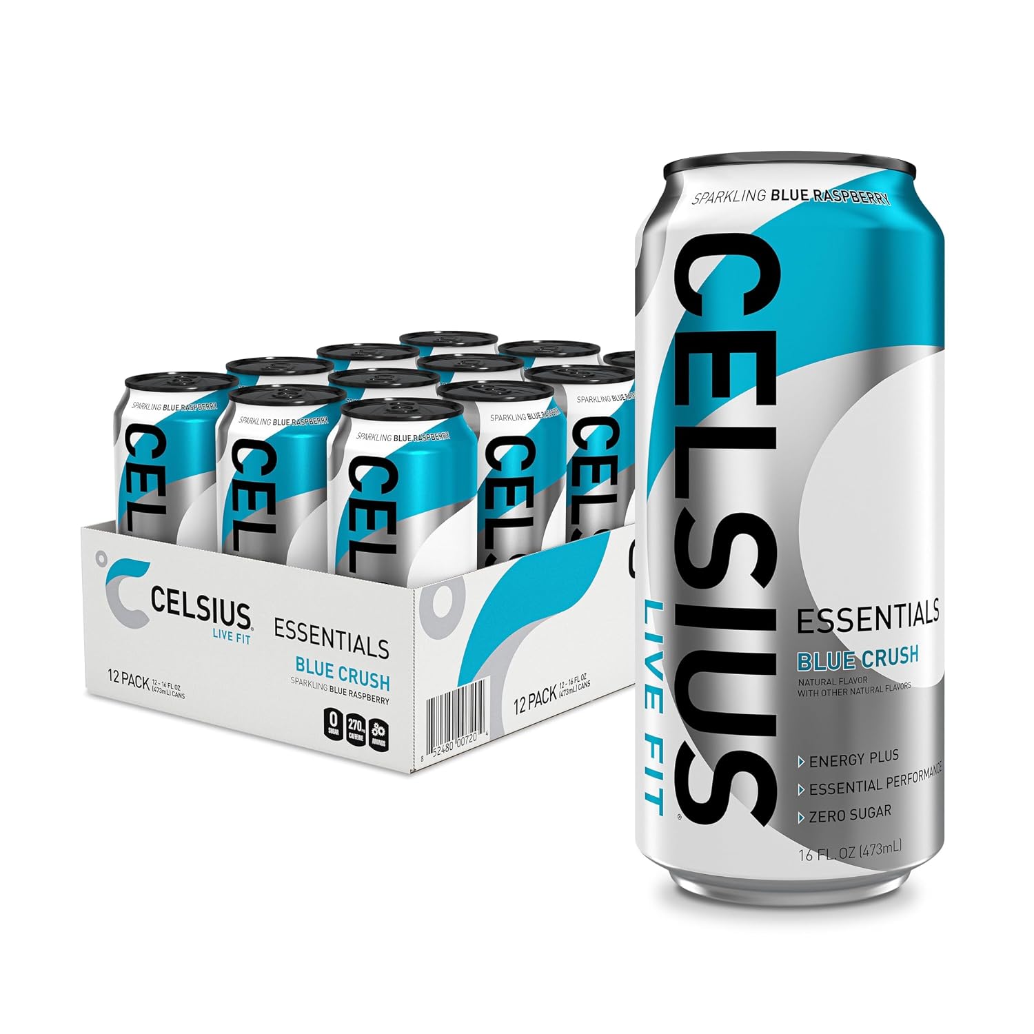 CELSIUS Essentials™ Sparkling Grape Slush, Sugar Free Performance Energy Drink, Can, 16 Fl Oz (Pack of 12) - Image 3