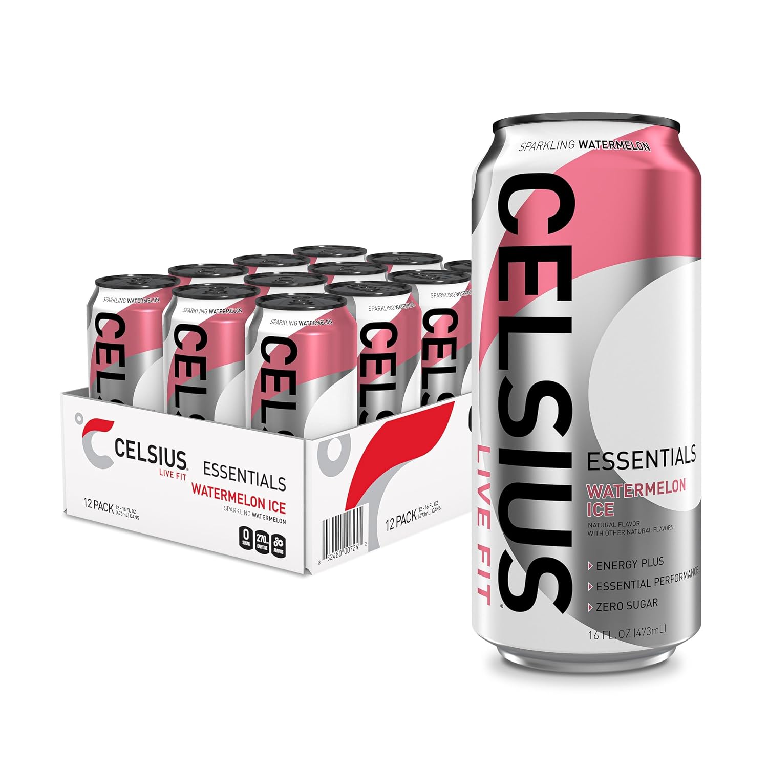 CELSIUS Essentials™ Sparkling Grape Slush, Sugar Free Performance Energy Drink, Can, 16 Fl Oz (Pack of 12) - Image 6
