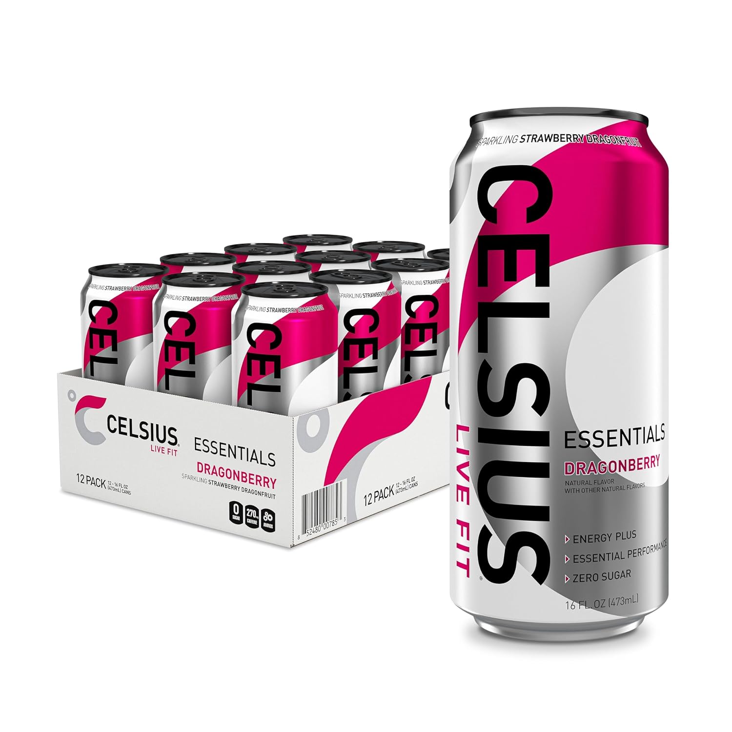 CELSIUS Essentials™ Sparkling Grape Slush, Sugar Free Performance Energy Drink, Can, 16 Fl Oz (Pack of 12) - Image 7