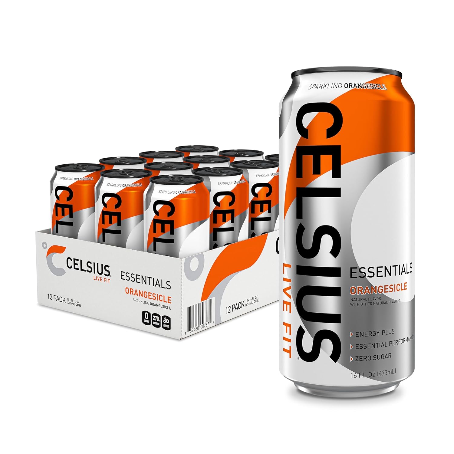 CELSIUS Essentials™ Sparkling Grape Slush, Sugar Free Performance Energy Drink, Can, 16 Fl Oz (Pack of 12) - Image 5