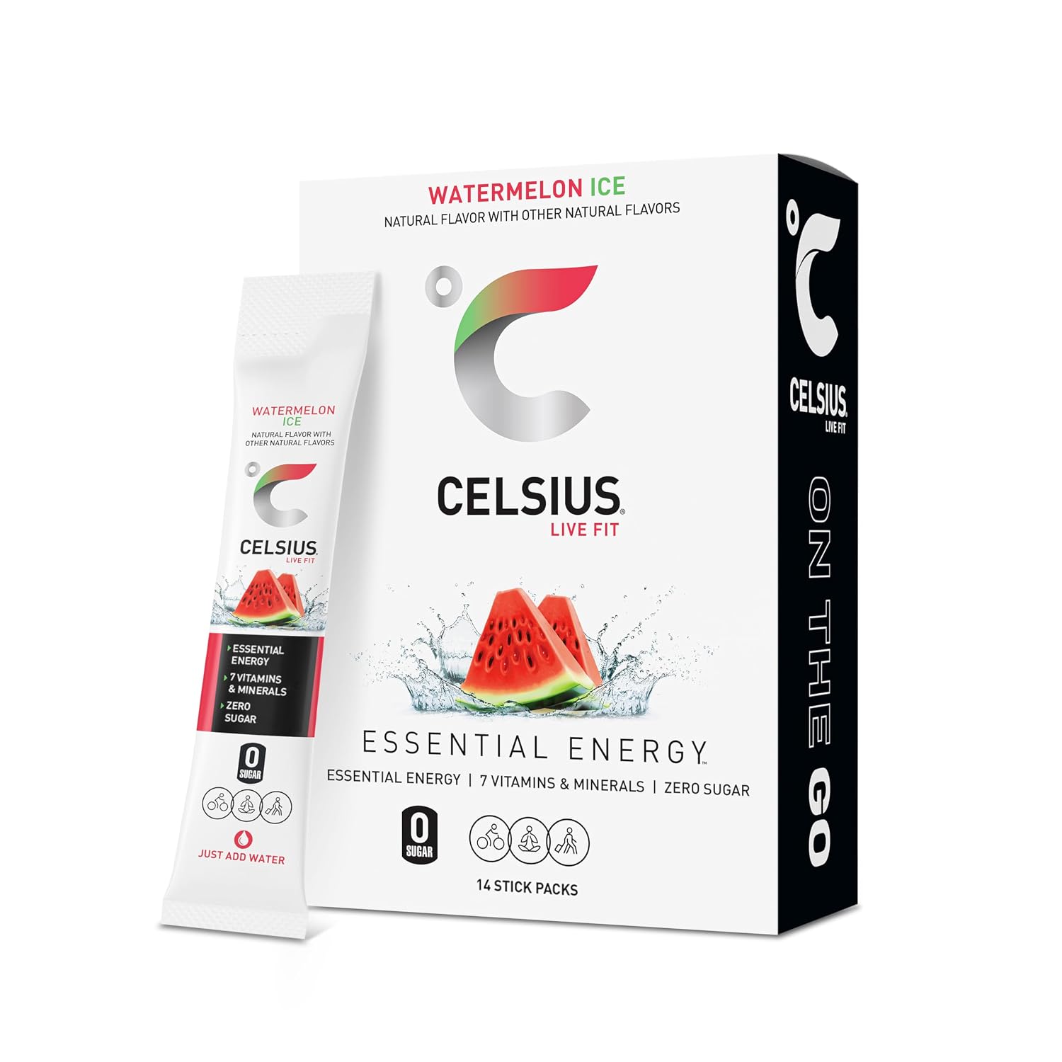 CELSIUS On The Go PEACH VIBE, Sugar Free Energy Drink Mix (14 Sticks per Pack) - Image 20